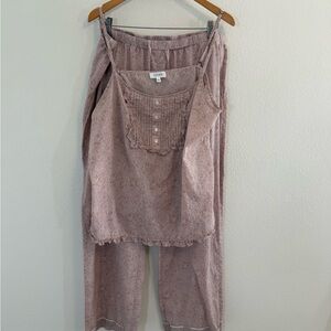 Women's Pink Pajama Set